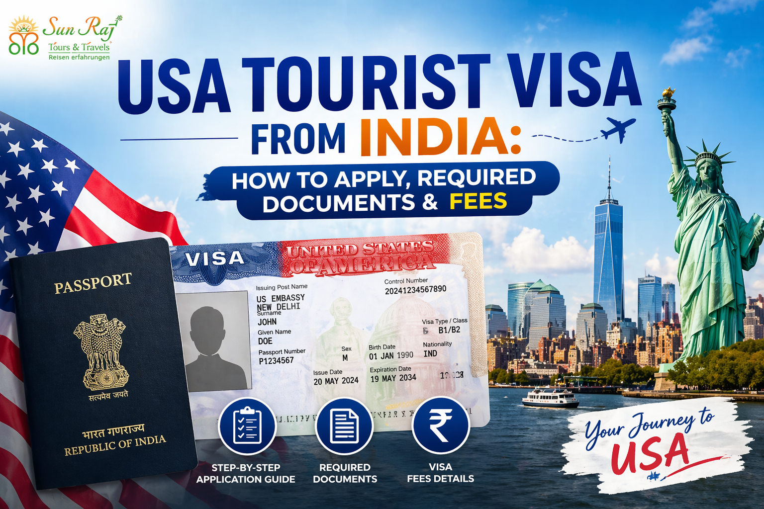 USA Tourist Visa from India: How to Apply, Required Documents & 2026 Fees