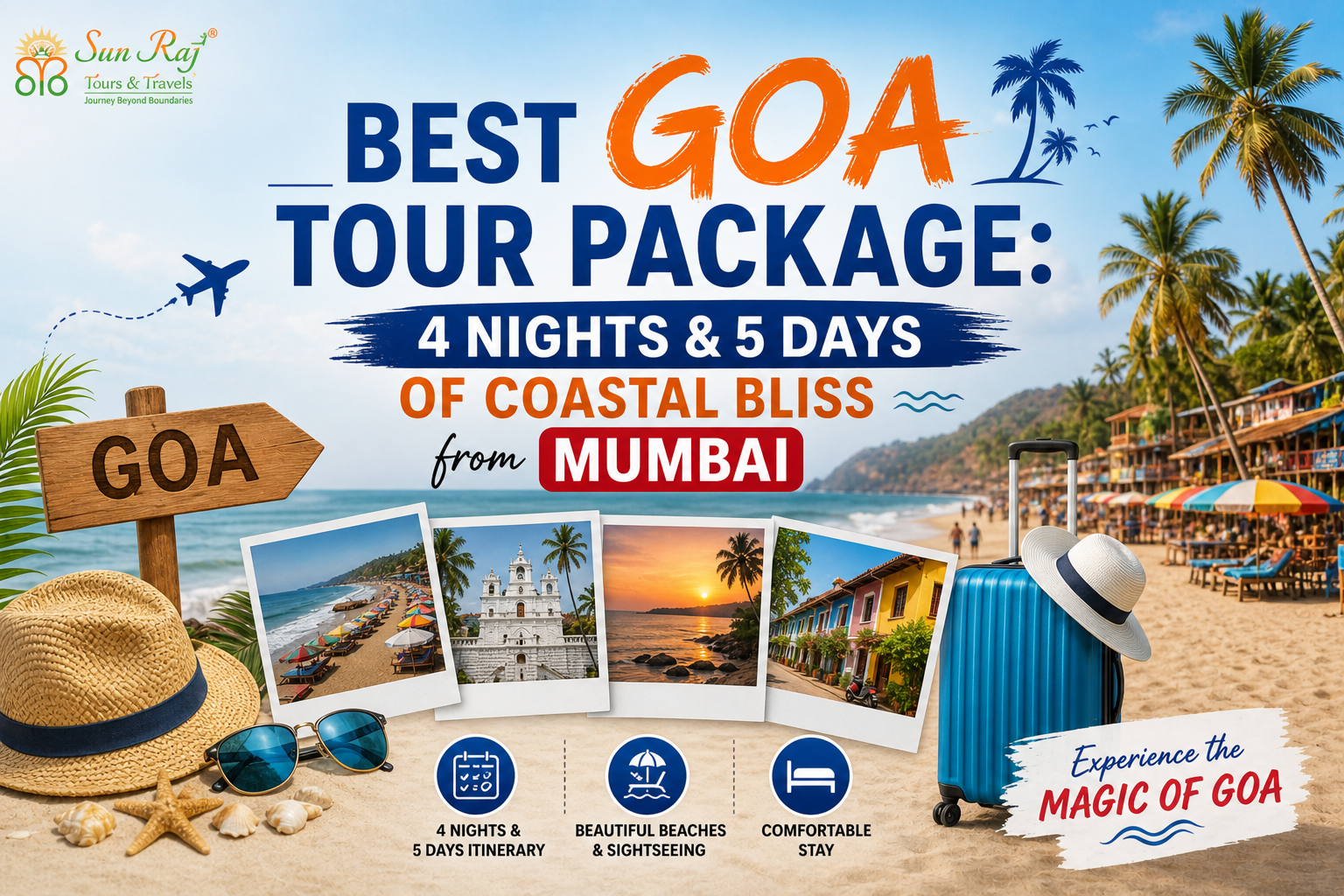 Best Goa Tour Package: 4 Nights & 5 Days of Coastal Bliss from Mumbai