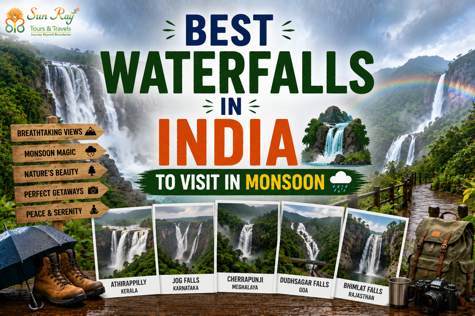 Best Waterfalls in India to Visit in Monsoon