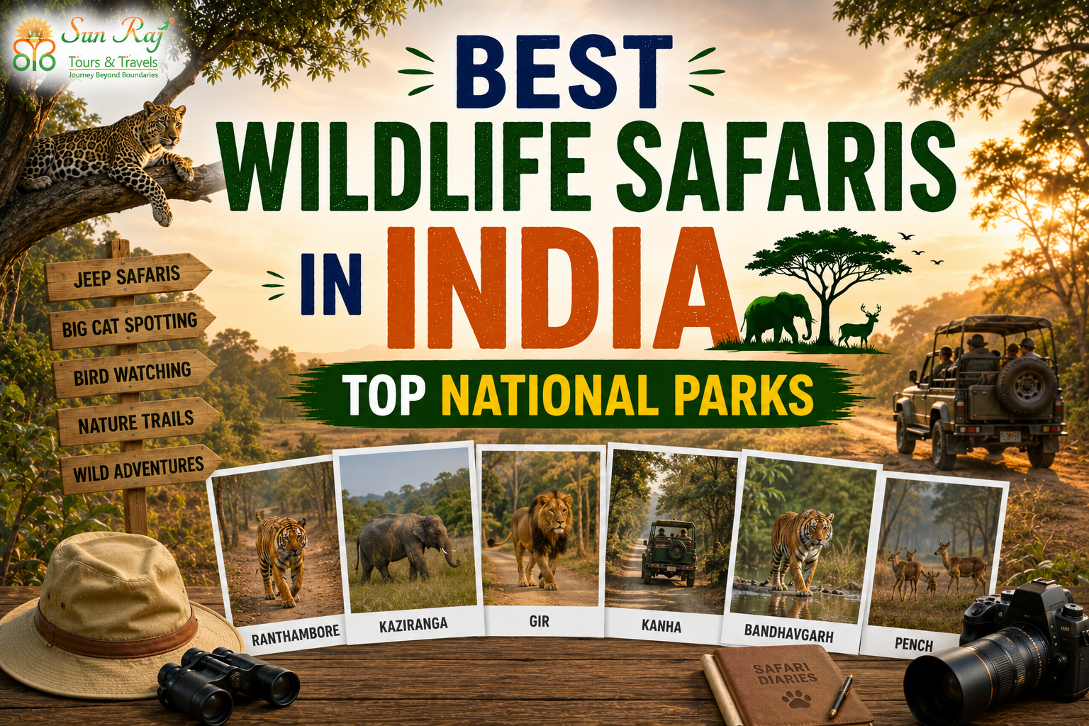 Best Wildlife Safaris in India — Top National Parks